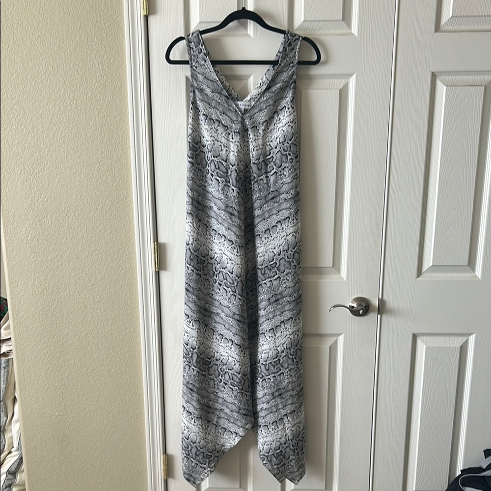 Snake skin asymmetrical dress Size M